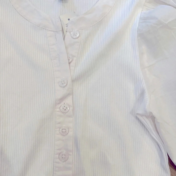 J. Crew Vintage rib puff-sleeve henley top, NWT, Size XXS - Picture 7 of 7